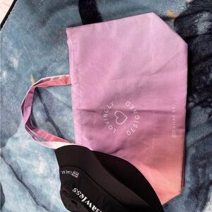 Brand New Lilac Street Black White Large Bucket Hat & Pink Purple Large Tote Bag